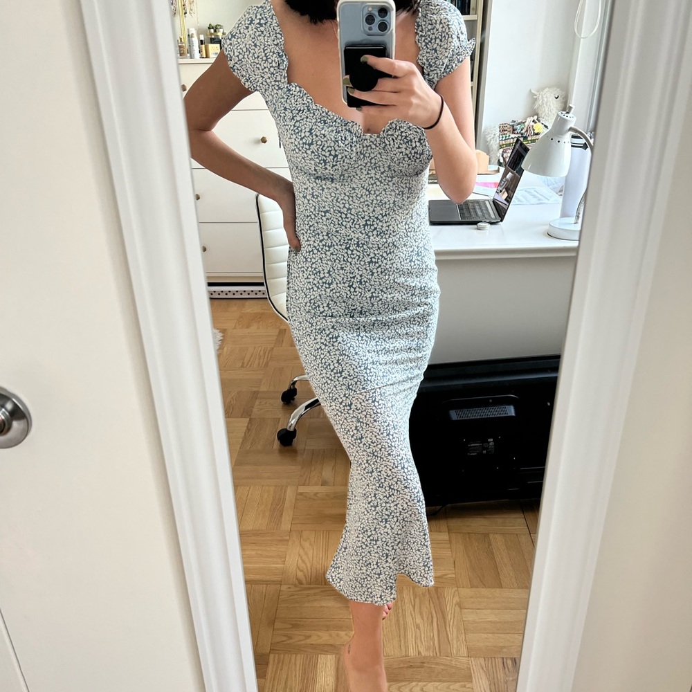 floral midi dress